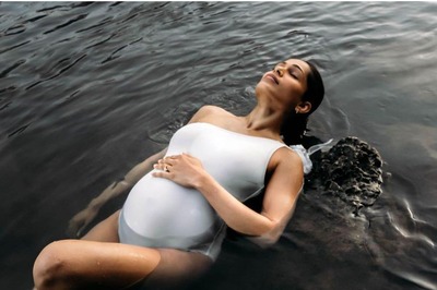 Slumdog Millionaire Actor Frieda Pinto is Submerged in Lake Water in Latest Pics Flaunting Baby Bump