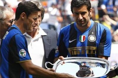 Inter farewell Figo by edging Atalanta in a thriller