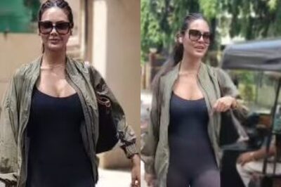 Esha Gupta Flaunts Her Curves in Figure Hugging Attire, Hops On Auto Rickshaw Ride; Watch Video