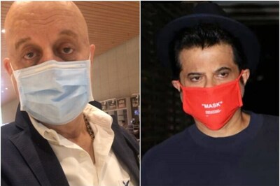 Coronavirus: Anupam Kher Returns from US, Anil Kapoor Maintains Social Distance with Him