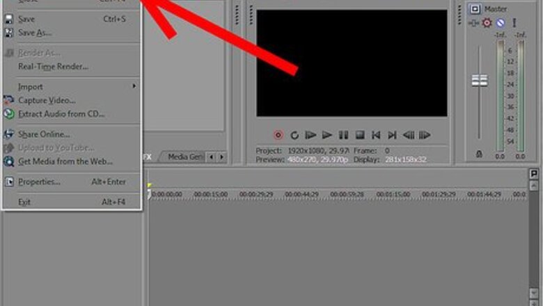 How to Save a Project in YouTube Format on Sony Vegas