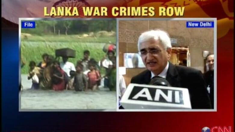 Govt't draft resolution on Sri Lanka is a work in progress: Khurshid