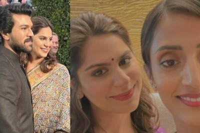 Mom-To-Be Upasana Konidela Cheers For Husband Ram Charan And Team RRR In Saree And Bindi At Golden Globes