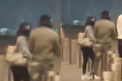 WATCH: Shah Rukh Khan Spotted in Swanky Red Car at Airport with Daughter Suhana