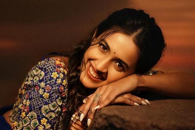 Actress-producer Niharika Konidela Looks Regal In Blue Saree