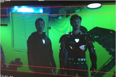 Doctor Strange Wears Iron-Man's Armour in This BTS Pic from Avengers Infinity War