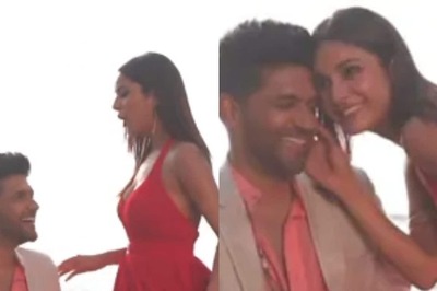 Shehnaaz Gill Looks Stunning As Tells Guru Randhawa ‘Idhar Dekho’ In Fun BTS Clip from Upcoming Project