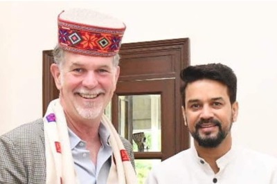 I&B Minister Anurag Thakur Presents Copy of Bhagvad Gita to Netflix Co-founder Reed Hastings