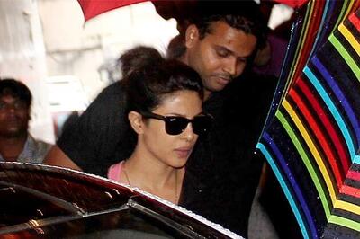 Snapshot: Priyanka Chopra spotted on the sets of 'Mary Kom'