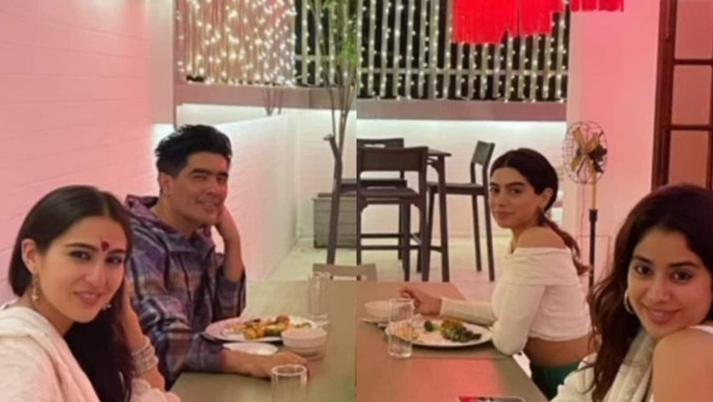 Janhvi Kapoor, Sara Ali Khan Enjoy Diwali Dinner at Manish Malhotra's House; Rekha Joins Them