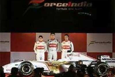 Force India launch 2008 Formula 1 car