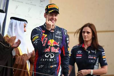 Red Bull become the first F1 team to put a woman on podium