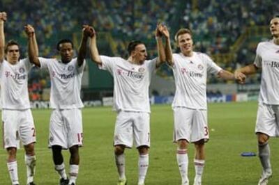 Bayern's one foot in the quarters after Lisbon romp