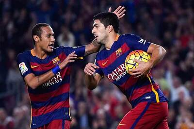 Neymar and Luis Suarez keep stuttering Barcelona on track