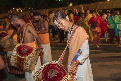 Marching To Her Own Beat: Meet First Foreign Woman Drummer Offering Kailaya Vathiyam At Tamil Nadu Temple