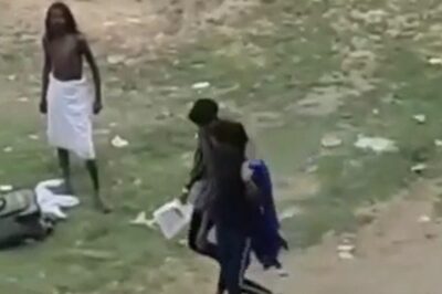 MP Woman Thrashes Sadhu For Objecting To Her Sitting With Partner