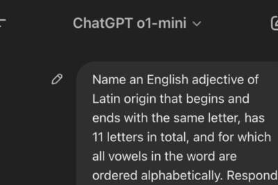 ChatGPT 'Thought For 8 Seconds' To Name an English Adjective With Latin Origins