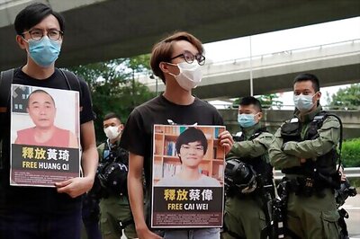 Hong Kong Police Patrol Against Protests On China Holiday