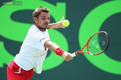 Wawrinka survives bumpy start to Sony Open