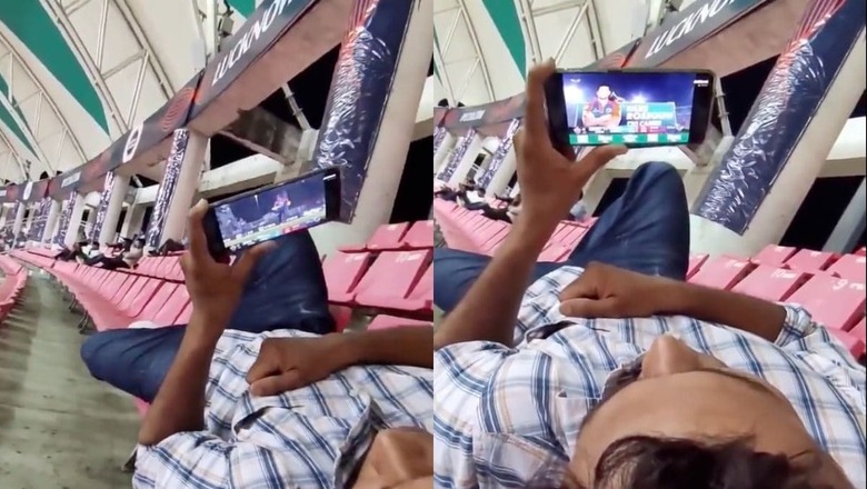 IPL Fan Watches Match on JioCinema App From the Stadium, Hilarious Video is Viral