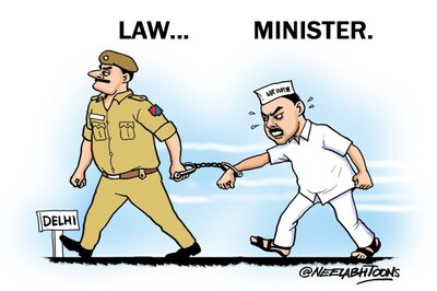 Cartoon of the day: Delhi Law Minister Jitender Tomar arrested