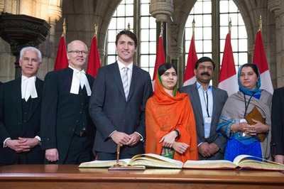 Malala Yousafzai Given Honorary Canadian Citizenship