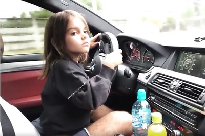 Video – Little Girl Drives BMW M5, Laughs in Excitement
