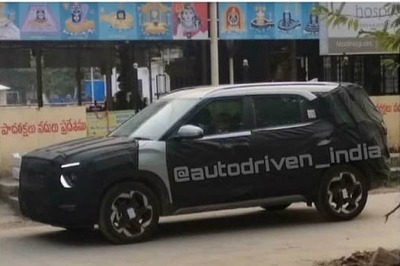 Upcoming Hyundai Creta 7-Seater SUV Spied on Indian Roads Again, to Rival Tata Safari