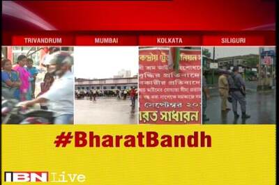  Commuters face problems as nation wide strike hits transport in Delhi