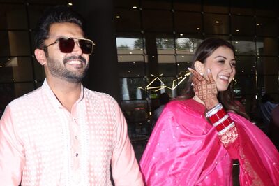 Hansika Motwani Blushes As Paparazzi Ask Her and Hubby Sohael Kathuria About Honeymoon Plans, Watch