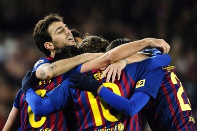 Barcelona beat Valencia to enter Copa final