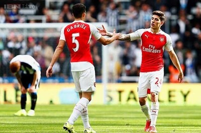 EPL: Arsenal labour to victory over 10-man Newcastle United