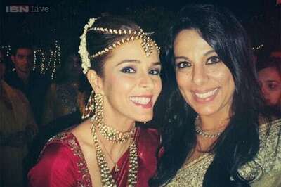Snapshot: Pooja Bedi attends singer Raageshwari Loomba's wedding