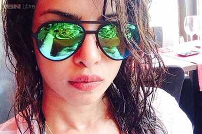 Priyanka cools off in a bathing suit while shooting in Istanbul