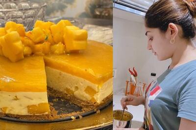 Mangoes Make Sayyeshaa Happy! Actress Shares Pics of Freshly Prepared Cheesecake