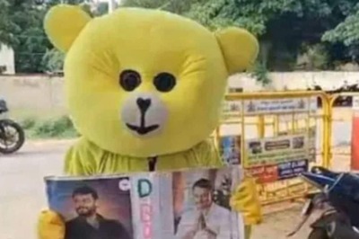 Darshan Fan, Dressed In Teddy Bear Costume, Tries To Meet The Actor In Jail