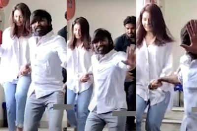 Watch: Surrounded By Huge Crowd, Dhanush Helps Raashi Khanna Reach Her Car