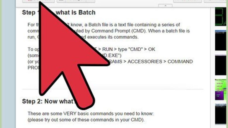 How to Create a Batch File in Windows 7