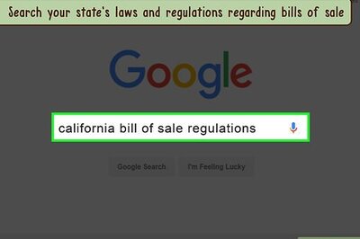 How to Write a Bill of Sale