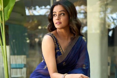 Priyamani's Royal Blue Silk Saree During Maidaan Promotions Is Perfect Wedding Wear