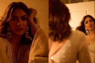 Mrunal Thakur Balances Traditional Elegance And Modern Drama With A Backless Anarkali