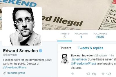 NSA whistleblower Edward Snowden joins Twitter, gets a grand welcome