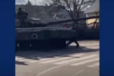 Watch This Ukrainian Man's 'Powerful' Attempt to Stop a Russian Tank With His Bare Arms
