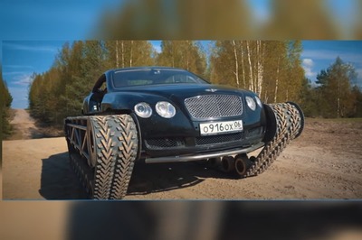 This Russian Modified Bentley Continental GT With Tank Tracks is Truly a Monster
