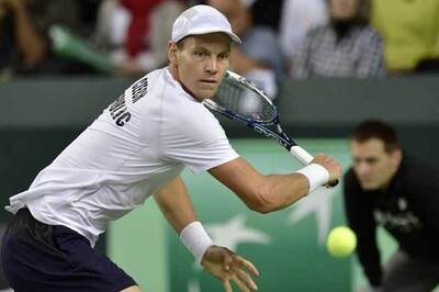 Top-seeded Tomas Berdych through to quarter-finals of Open 13