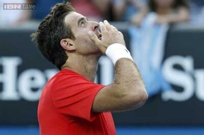 Del Potro wins in worst conditions at Melbourne Park