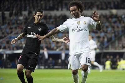 Real Madrid's Marcelo Vieira suffers muscle spasm in left thigh
