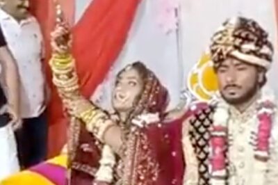 UP Bride Fires in Air on Stage During Wedding in Hathras, Groom's 'Shocked' Reaction is Viral