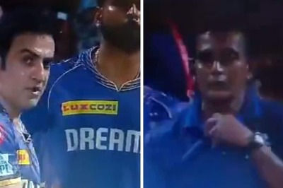 KKR's Mentor Gautam Gambhir Involved in Heated Argument With Fourth Umpire For Being Denied a Single vs PBKS - WATCH