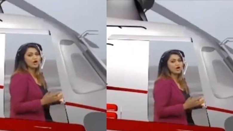 Desi Reporter Covers Cyclone Biparjoy 'Flying' VFX Helicopter in Studio, Hilarious Video is Now Viral